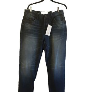 Paper Denim & Cloth Dark Blue Straight Jeans